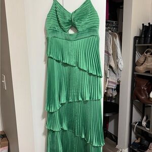 Abercrombie & Fitch Asymmetrical Green Dress